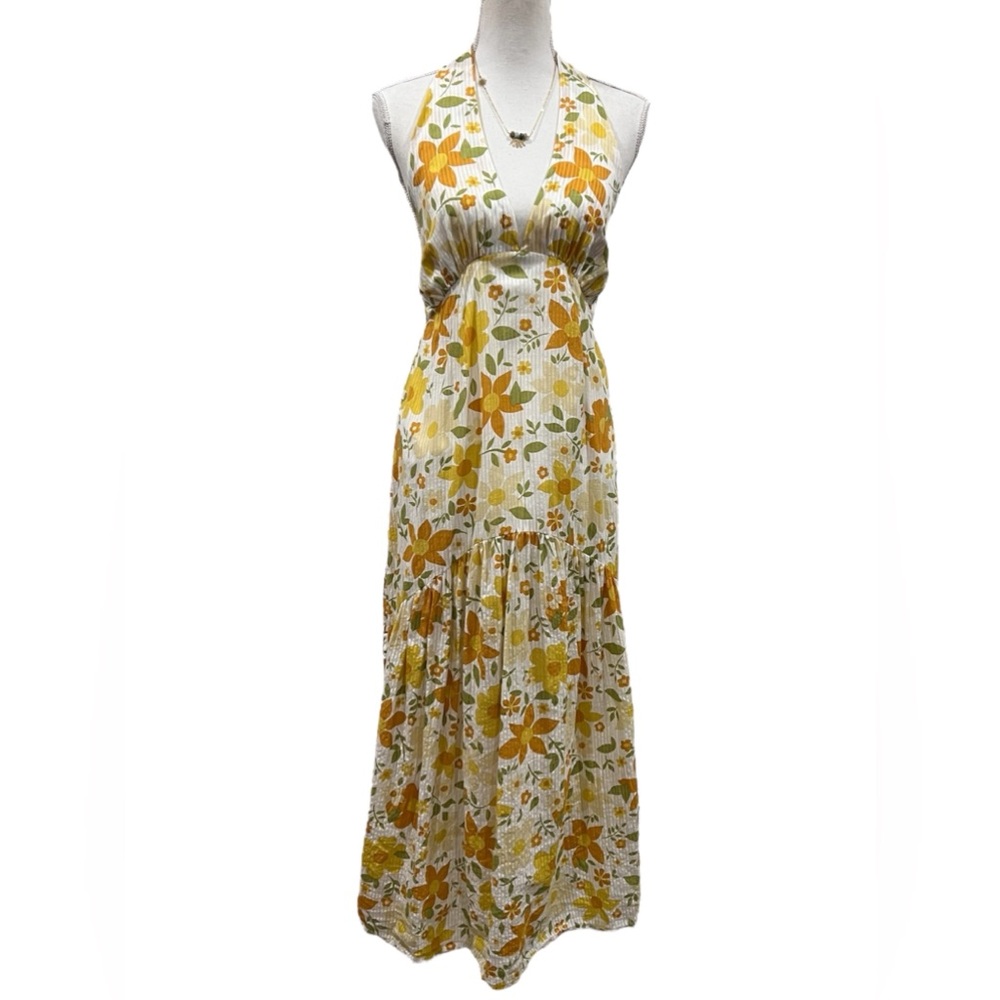 BILLABONG Feelin Retro Floral Halter Maxi Dress - Picture 4 of 13